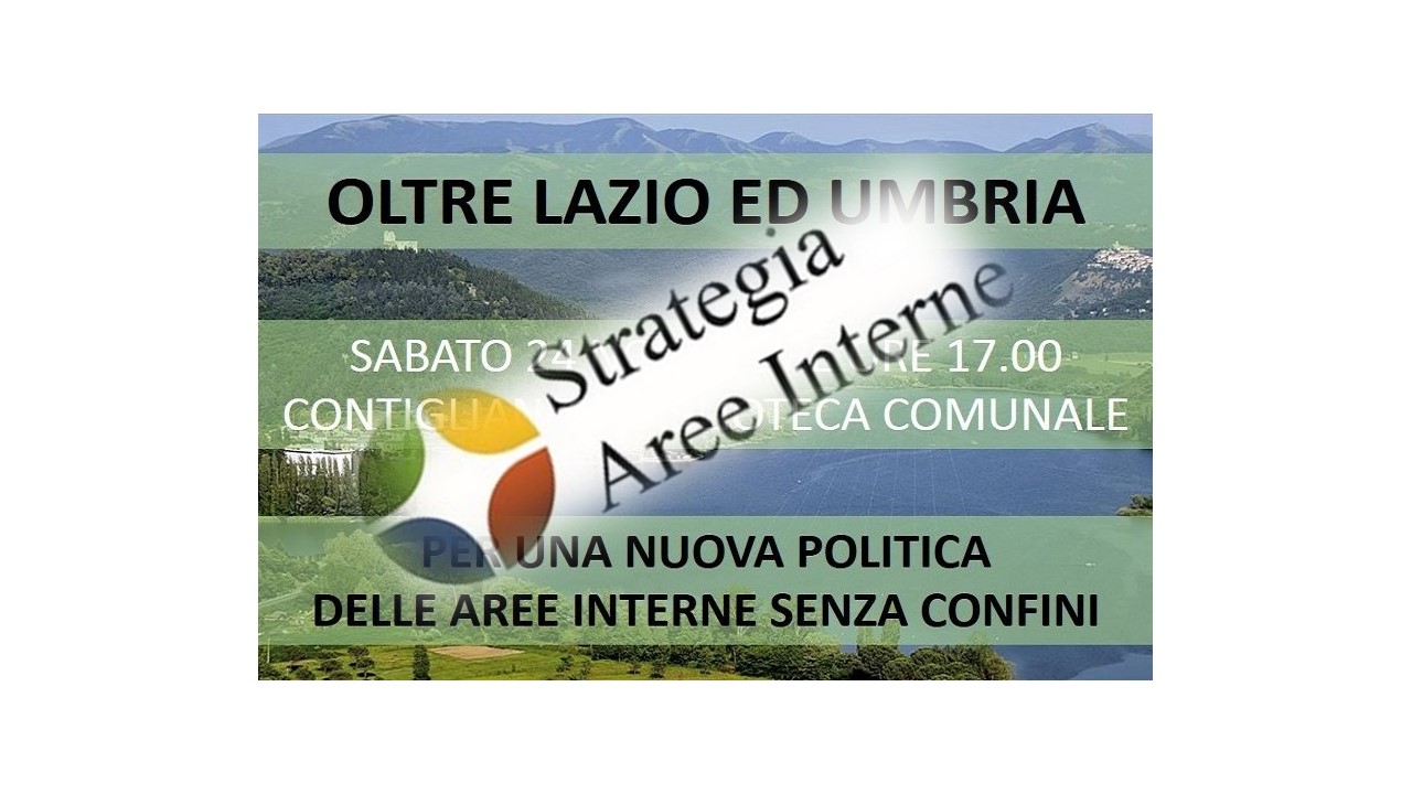 La strategia per le aree interne della Agenzia per la coesione territoriale